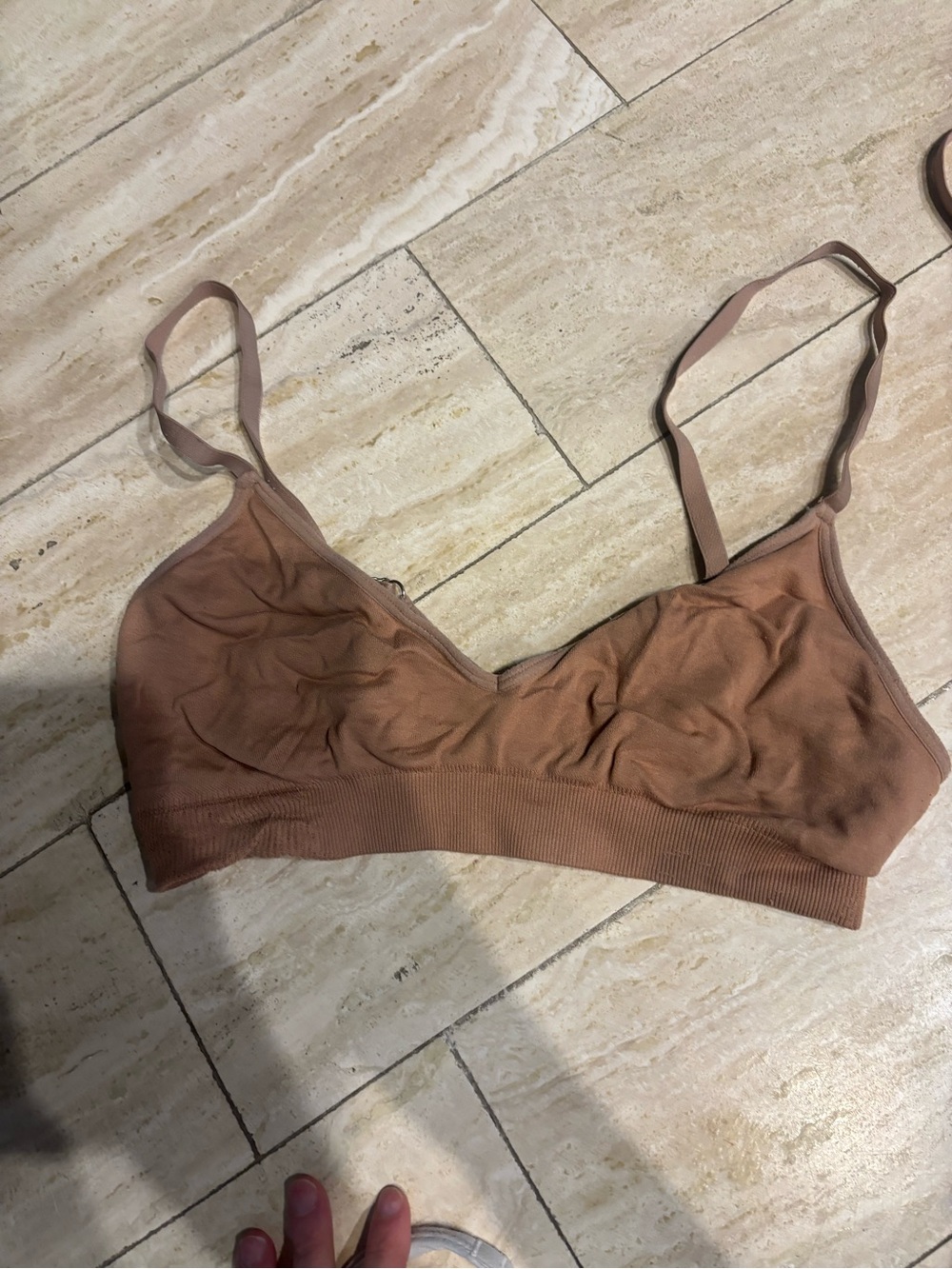 Commando Seamless Wireless Bralette in Brown